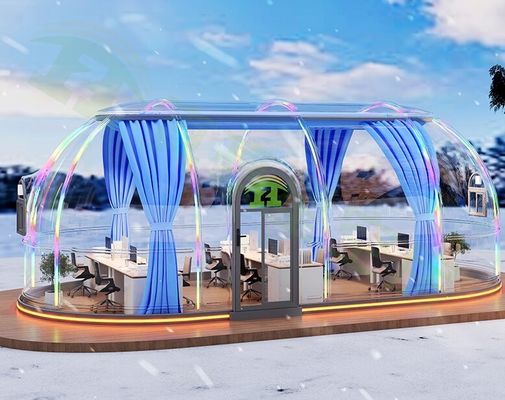 Купить Гостиничная купольная палатка Модульные дома Префабрикованный солнцезащитный крем Двойной пузырь Поликарбонатная купольная палатка online manufacture