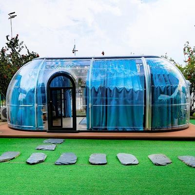 Купить Горячая продажа Новый дизайн PC Dome Отель Поликарбонатный купольный шатер Модульный предварительно сконструированный купольный дом Для курортов online manufacture