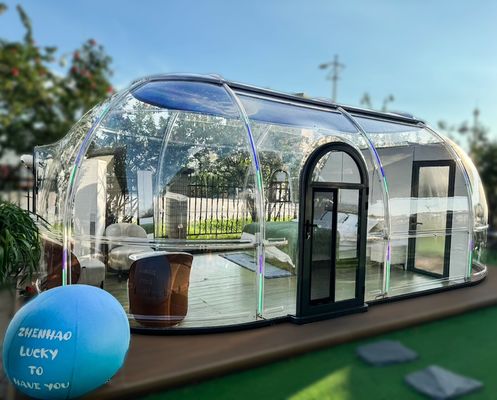 Купить 5.7м2 Двухзвездочная обеденная палатка с пузырьками 3М Кампинговая прозрачная прозрачная палатка с пузырьками online manufacture