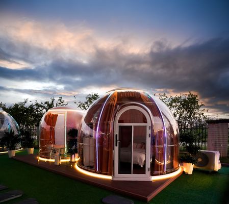 Новый дизайн отель Luxury Igloo Dome House Outdoor Transparent Glamping Dome Tent Геодезические куполы для продажи