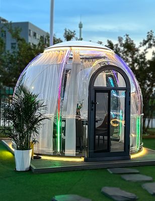 Полный дом Внешний прозрачный купол Иглу Префабрикованный купол пузырь Дом для ресторана Glamping