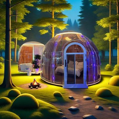 Популярный Smart Star Room Отдых Поликарбонат Прозрачный Кемпинг Двойной купол Дом Палатка