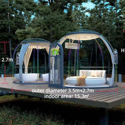 Двухместные комнаты Bubble House для сада Clear Dome Tent Hotel Bubble Tent Наружный лагерный шатер
