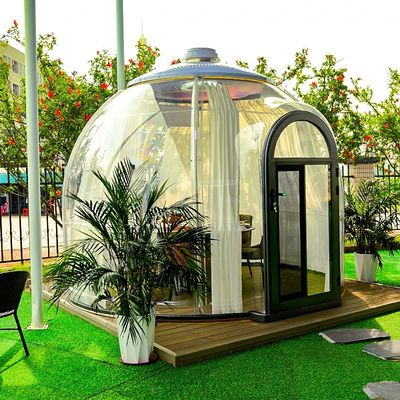 Полная 360° Прозрачность Поликарбонатный модульный купольный шатер Внешний Глампинг Купольный шатер Дом